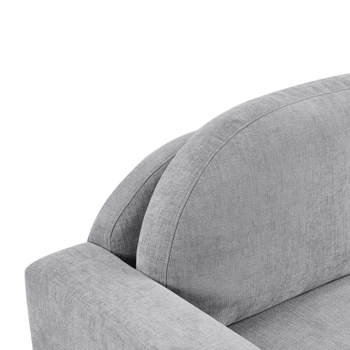 Modern 3 Seater Sofa With Curved Backrest