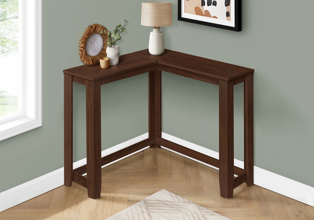 Corner Accent Console Table For Entryway, Contemporary & Modern - Cherry - Best Buy Furniture