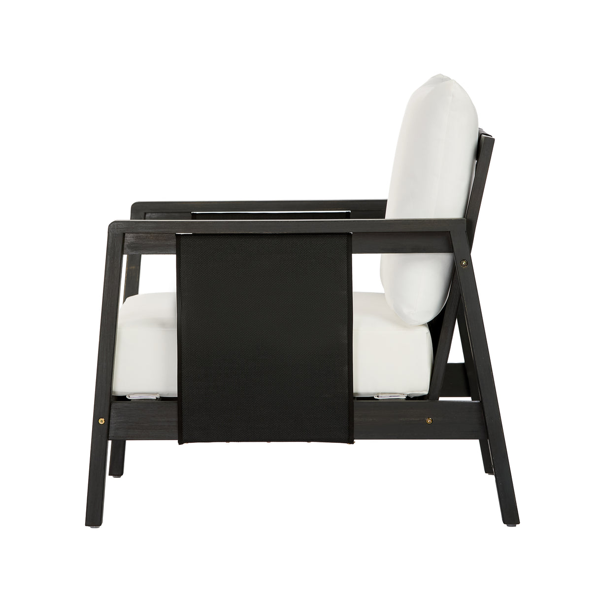 Outdoor Club Chair with Acacia Wood Frame