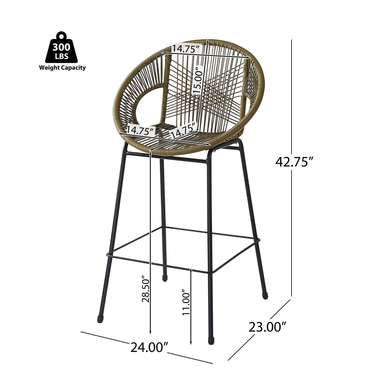 Ferrara - Outdoor Patio Barstool (Set of 2) - Best Buy Furniture