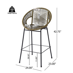 Ferrara - Outdoor Patio Barstool (Set of 2) - Best Buy Furniture