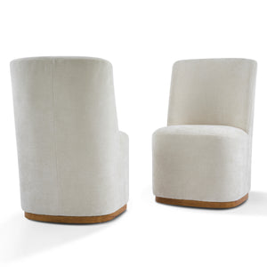 Indoor Dining Chair Set of 2, Modern Upholstered Fabric Chair