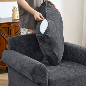 37.5" Accent Chair with Ottoman