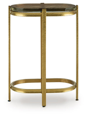 Porterville - Accent Table - Gold Finish - Best Buy Furniture