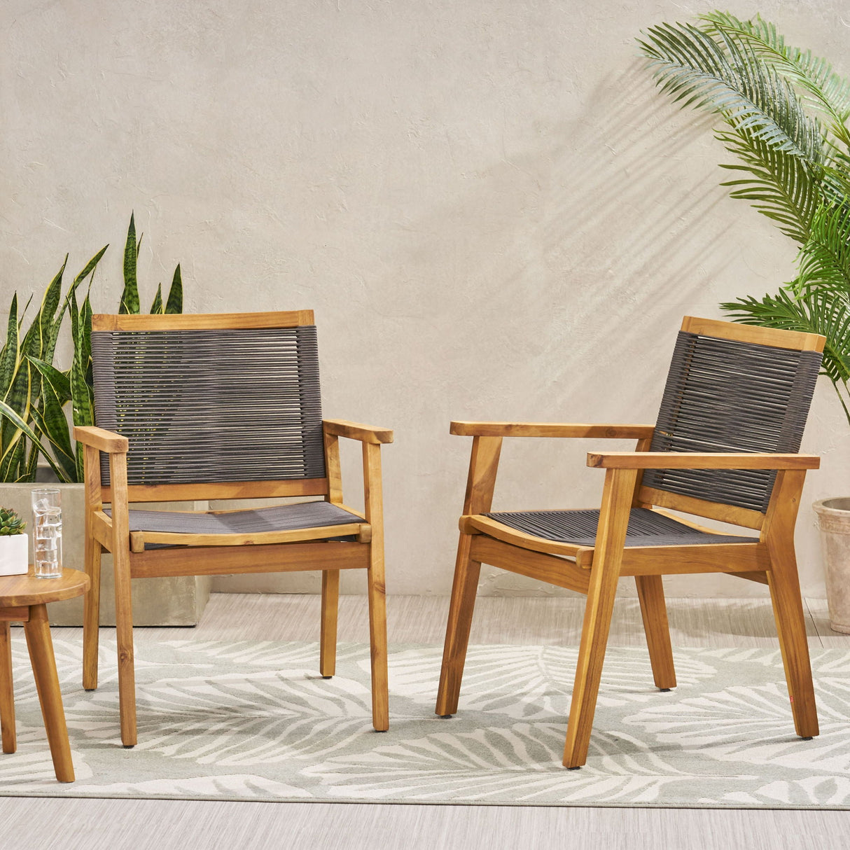 Outdoor Rope Dining Chair (Set of 2)