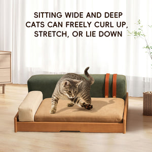Modern Wooden Pet Bed for Cats and Dogs
