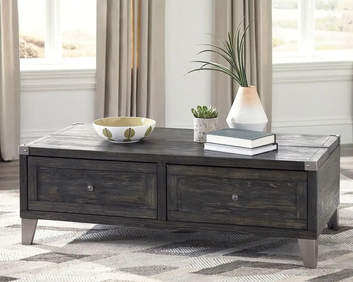Todoe - Lift Top Cocktail Table - Dark Gray - Best Buy Furniture