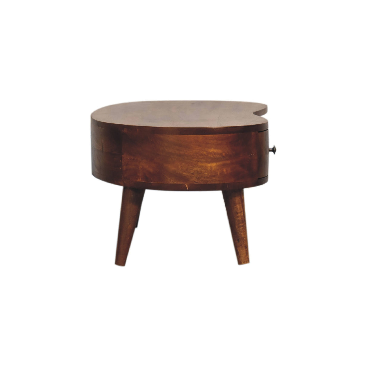 Solid Wood Mini Chestnut Wave Coffee Table