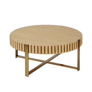 Modern Handcraft Drum Coffee Table