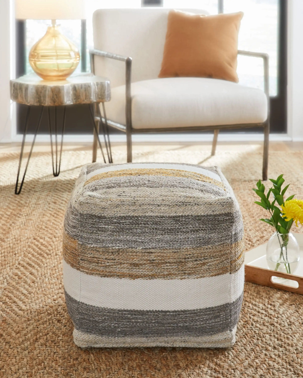 Josalind - Pouf - Multi - Best Buy Furniture
