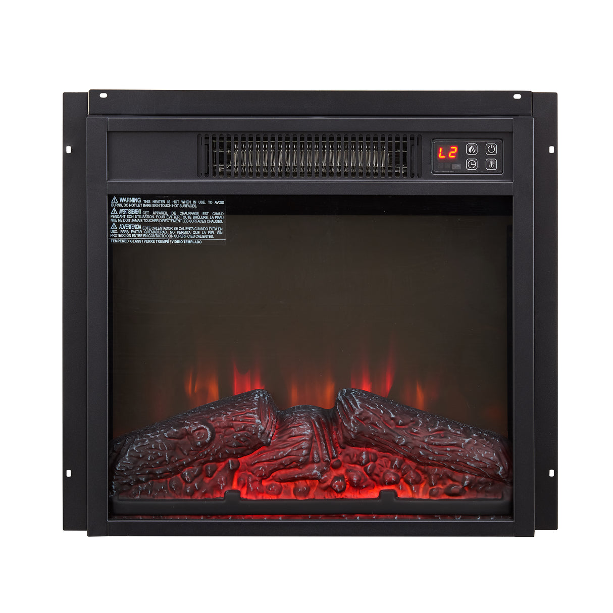 Electric Fireplace Insert 18" 1400W Remote Control