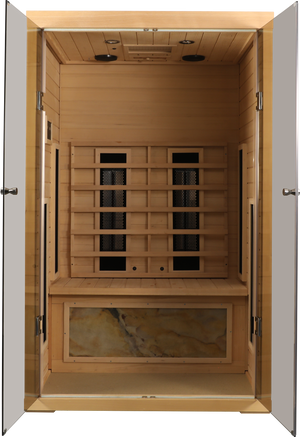 Two Person Indoor Hemlock Sauna – Far Infrared Sauna Room