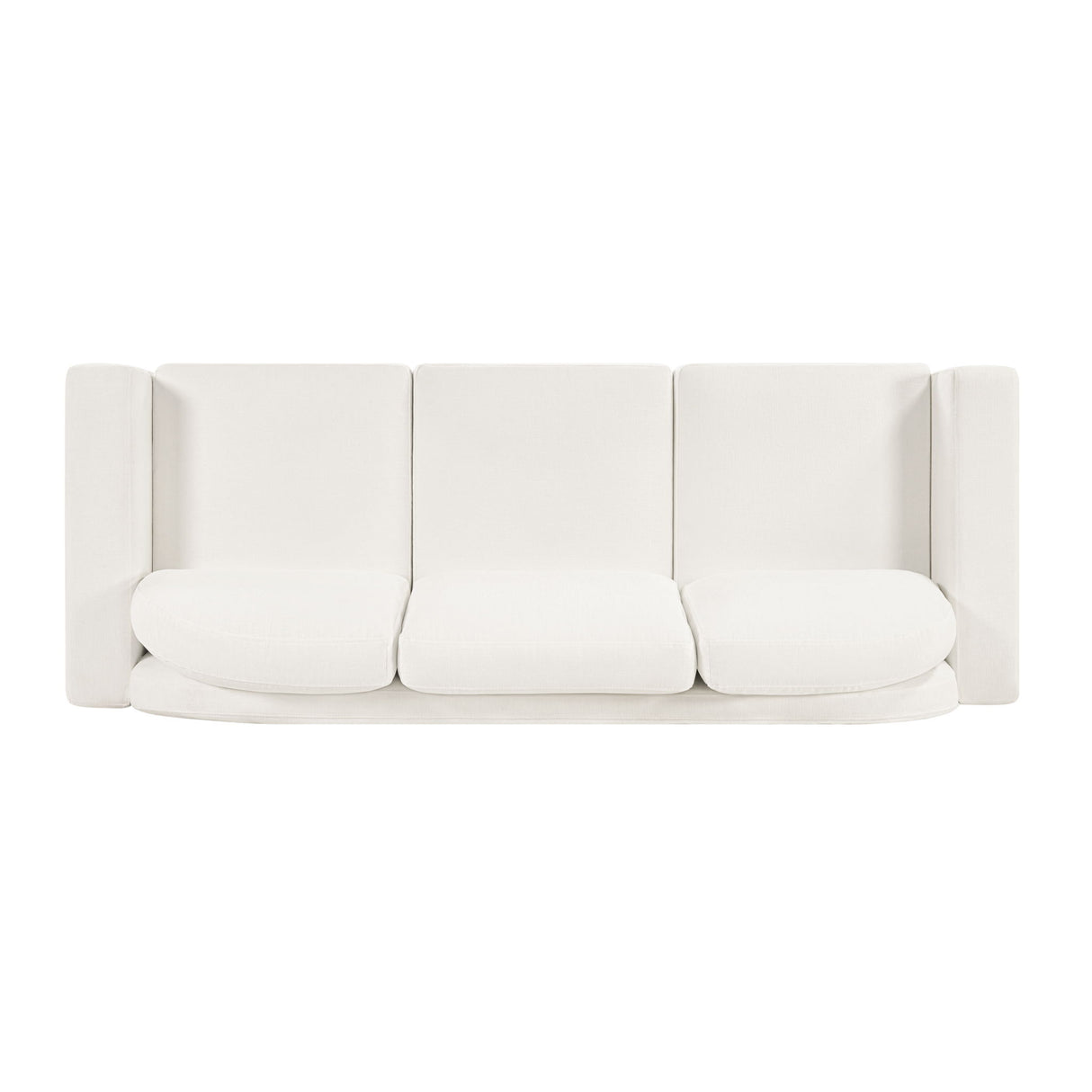 Modern 3 Seater Sofa With Curved Backrest