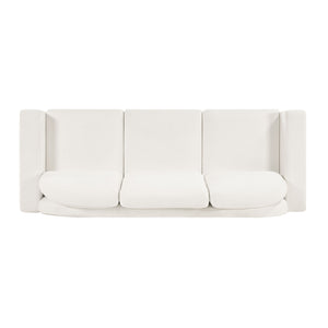 Modern 3 Seater Sofa With Curved Backrest
