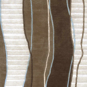 Alanreed Brown Premium Wool Area Rug - Clearance