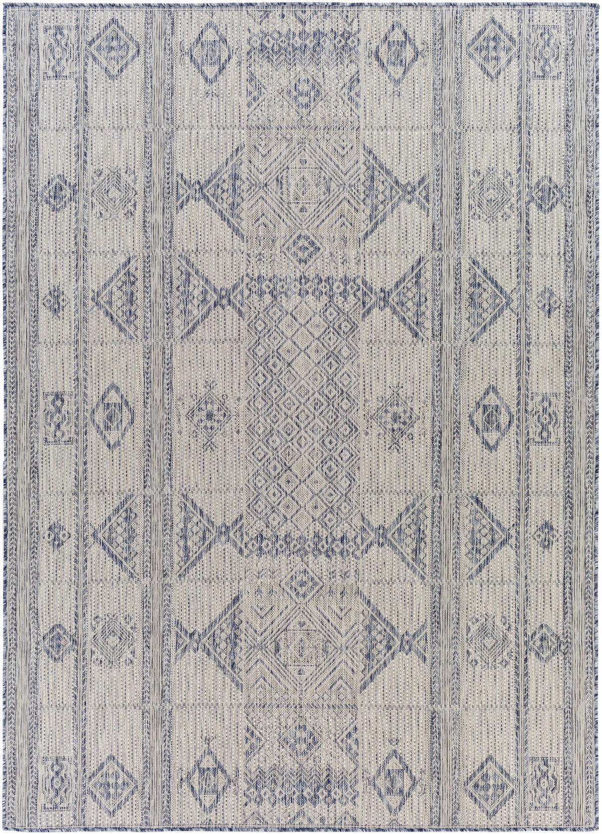 Malamig Gray & Blue Area Rug - Clearance