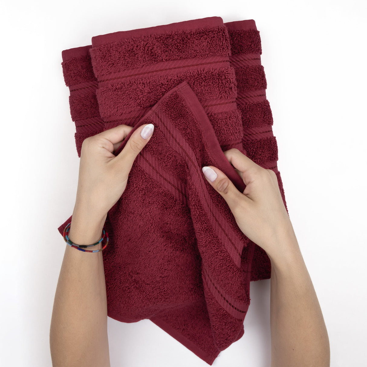 American Soft Linen 100%  Cotton Turkish Towels, 4 Pack Hand Towel Set, Super Soft, Absorbent, Quick Dry Premium Towels