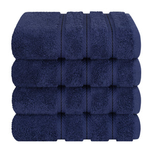 American Soft Linen 100%  Cotton Turkish Towels, 4 Pack Hand Towel Set, Super Soft, Absorbent, Quick Dry Premium Towels