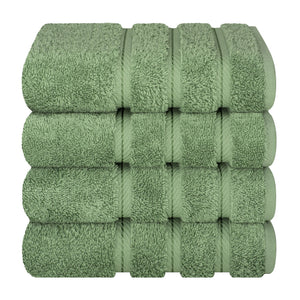 American Soft Linen 100%  Cotton Turkish Towels, 4 Pack Hand Towel Set, Super Soft, Absorbent, Quick Dry Premium Towels