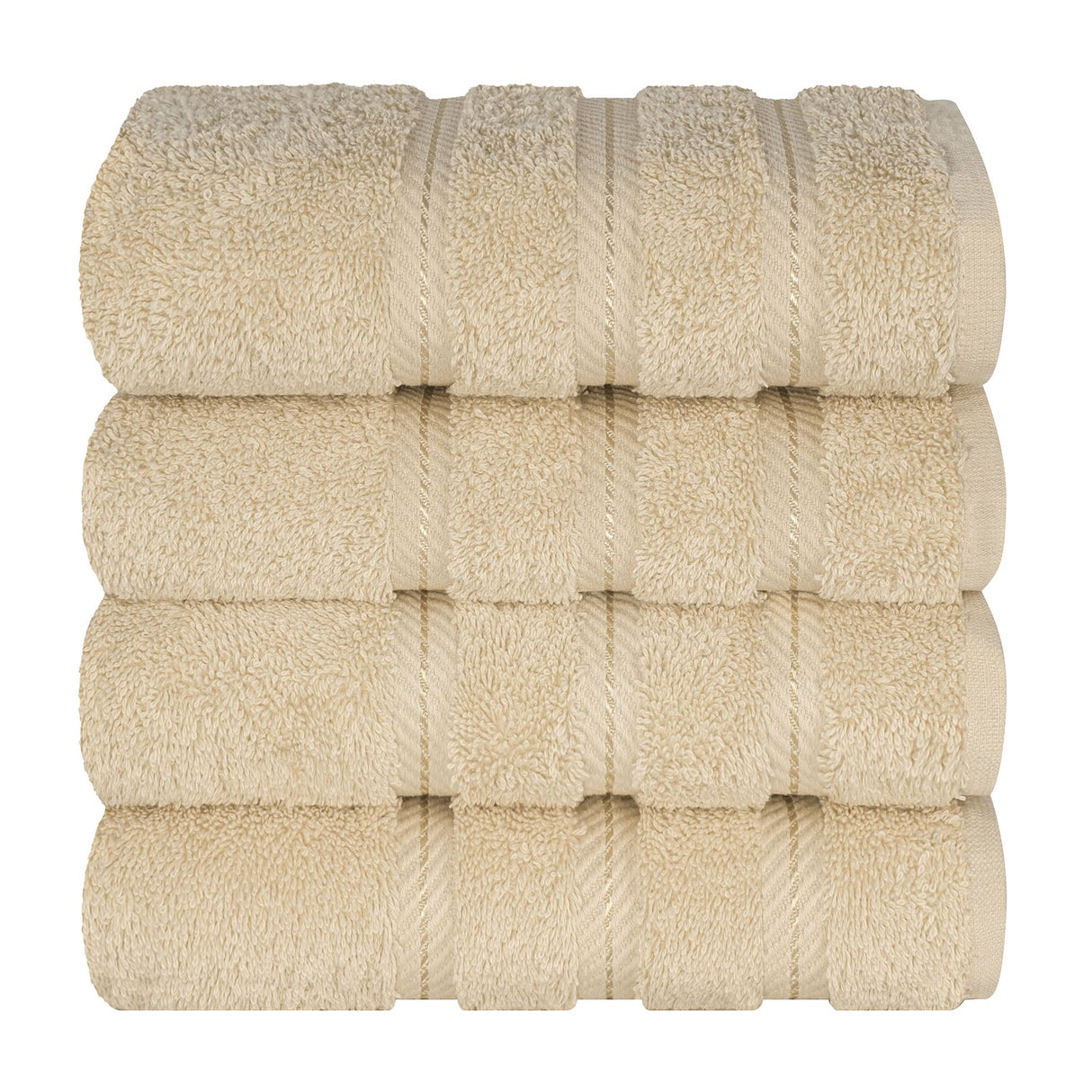 American Soft Linen 100%  Cotton Turkish Towels, 4 Pack Hand Towel Set, Super Soft, Absorbent, Quick Dry Premium Towels