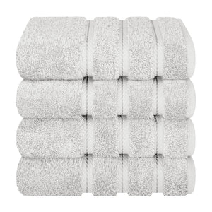 American Soft Linen 100%  Cotton Turkish Towels, 4 Pack Hand Towel Set, Super Soft, Absorbent, Quick Dry Premium Towels