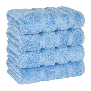 American Soft Linen 100%  Cotton Turkish Towels, 4 Pack Hand Towel Set, Super Soft, Absorbent, Quick Dry Premium Towels