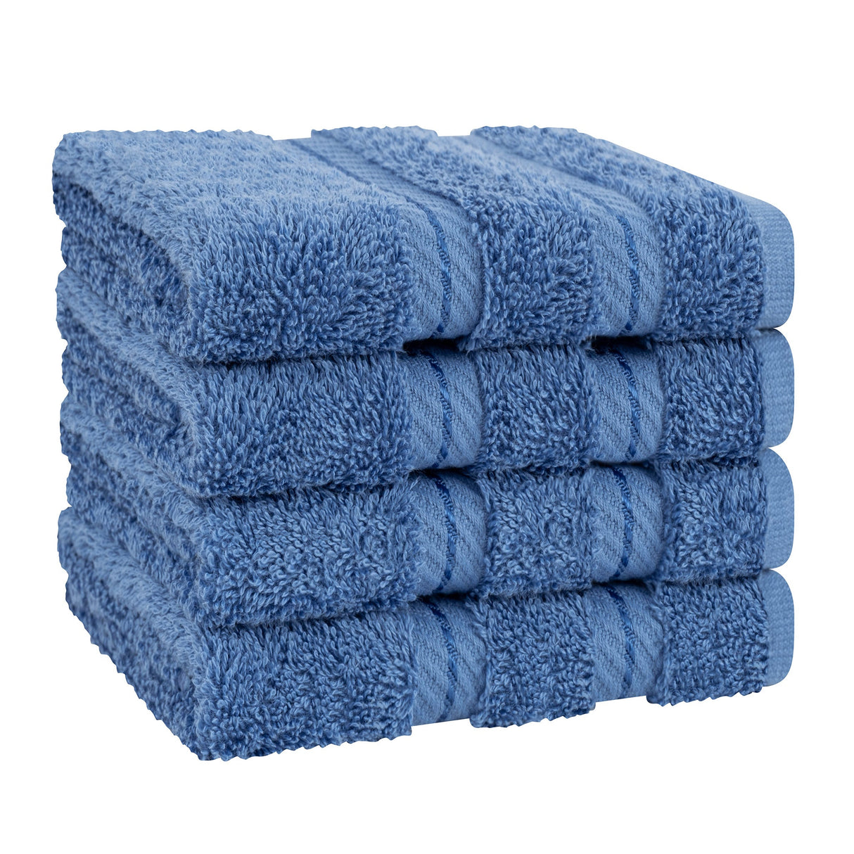 4 Piece 100% Cotton Softness, Elegance, Comfort Washcloth Turkish Towel Set