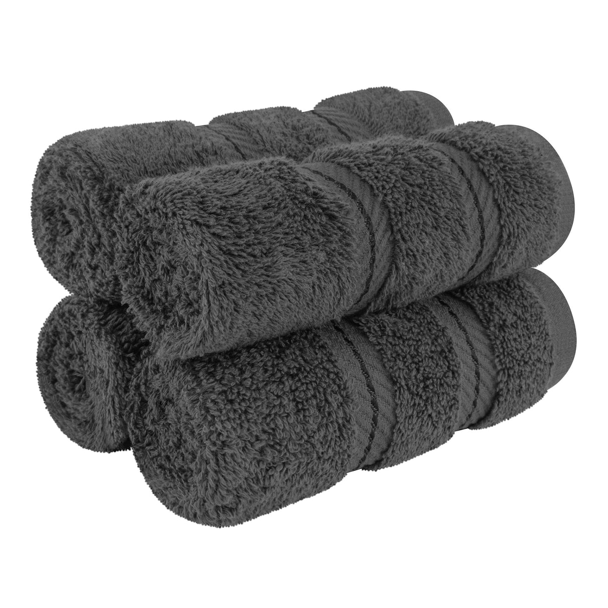 4 Piece 100% Cotton Softness, Elegance, Comfort Washcloth Turkish Towel Set