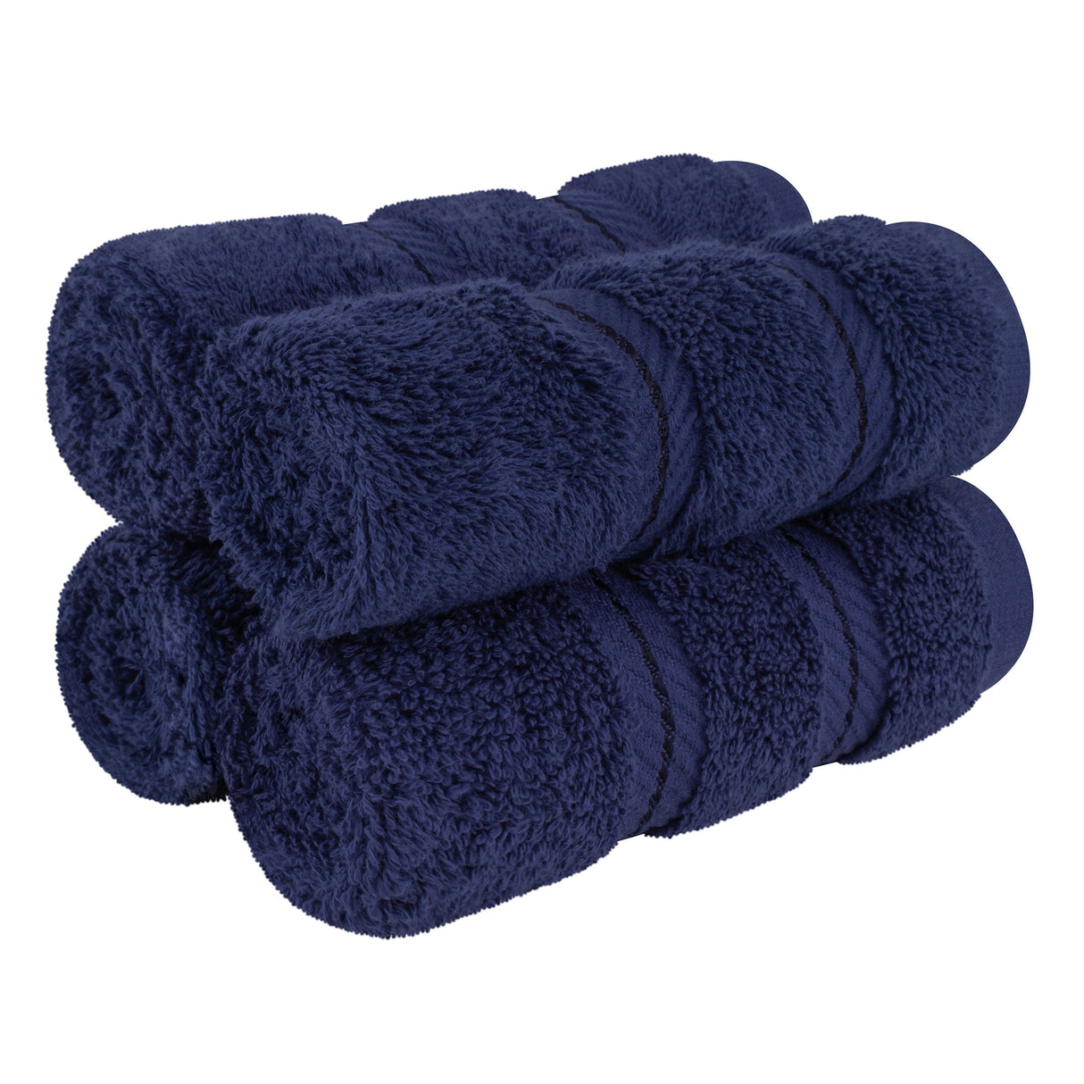 4 Piece 100% Cotton Softness, Elegance, Comfort Washcloth Turkish Towel Set