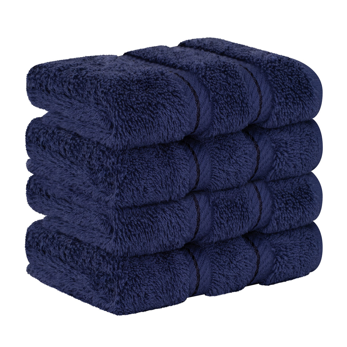 4 Piece 100% Cotton Softness, Elegance, Comfort Washcloth Turkish Towel Set