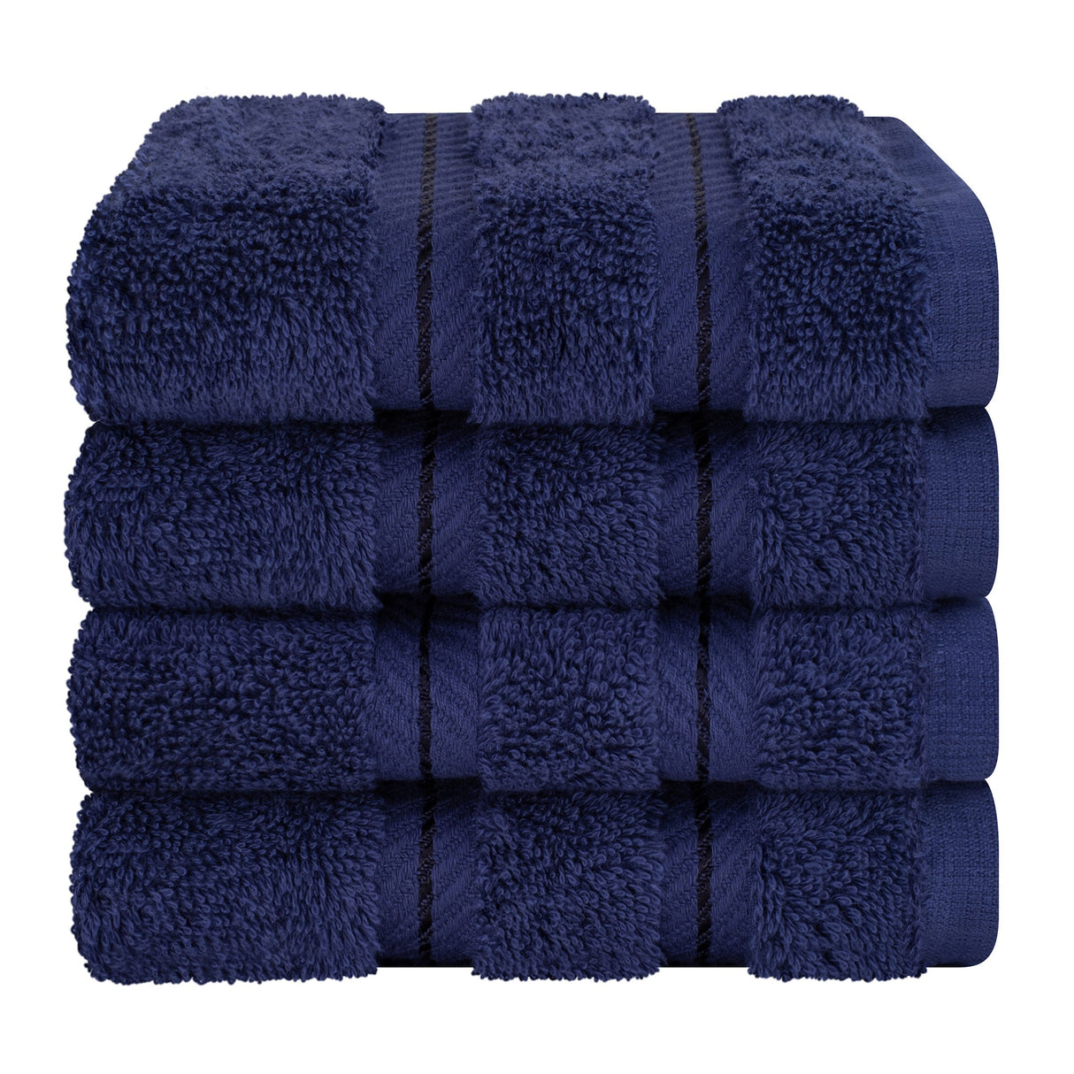 4 Piece 100% Cotton Softness, Elegance, Comfort Washcloth Turkish Towel Set
