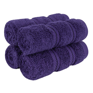 4 Piece 100% Cotton Softness, Elegance, Comfort Washcloth Turkish Towel Set
