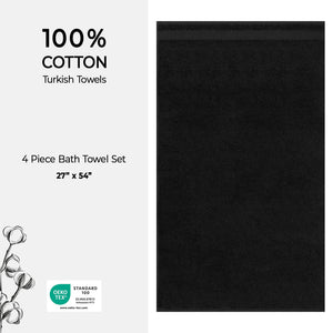 American Soft Linen Bekos 100% Cotton Turkish Towels, 4 Piece Bath Towel Set