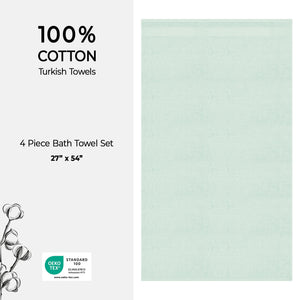 American Soft Linen Bekos 100% Cotton Turkish Towels, 4 Piece Bath Towel Set
