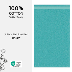 American Soft Linen Bekos 100% Cotton Turkish Towels, 4 Piece Bath Towel Set