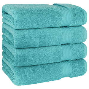 American Soft Linen Bekos 100% Cotton Turkish Towels, 4 Piece Bath Towel Set