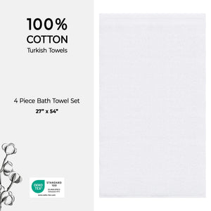 American Soft Linen Bekos 100% Cotton Turkish Towels, 4 Piece Bath Towel Set