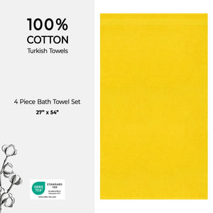 American Soft Linen Bekos 100% Cotton Turkish Towels, 4 Piece Bath Towel Set