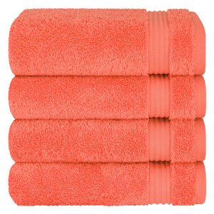 American Soft Linen Bekos 100% Cotton Turkish Towels, 4 Piece Hand Towel Set