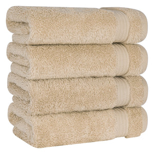 American Soft Linen Bekos 100% Cotton Turkish Towels, 4 Piece Hand Towel Set
