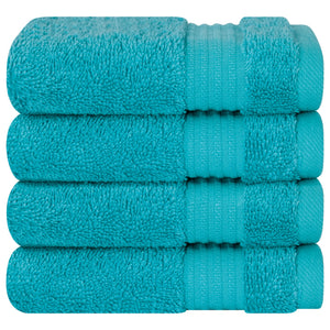 American Soft Linen Bekos 100% Cotton Turkish Towels, 4 Piece Washcloth Towel Set