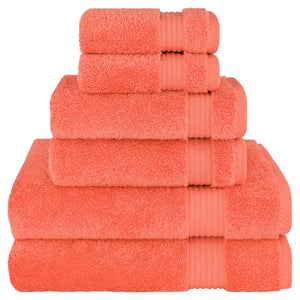 American Soft Linen Bekos 100% Cotton Turkish Towels 6 Piece Bath Towel Set with 18 Different Colors