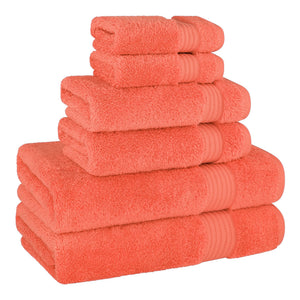 American Soft Linen Bekos 100% Cotton Turkish Towels 6 Piece Bath Towel Set with 18 Different Colors