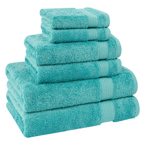 American Soft Linen Bekos 100% Cotton Turkish Towels 6 Piece Bath Towel Set with 18 Different Colors