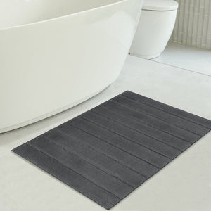 American Soft Linen Katiy Bath Rug – 21x34 Inches Non-Slip Premium Cotton Comfort - Bath Mats for Bathroom
