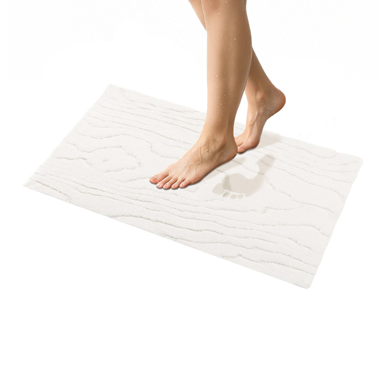 American Soft Linen Lovi Bath Rug – 21"x34" Premium Cotton, Non-Slip Design - Bath Mats for Bathroom
