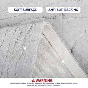 American Soft Linen Lovi Bath Rug – 21"x34" Premium Cotton, Non-Slip Design - Bath Mats for Bathroom