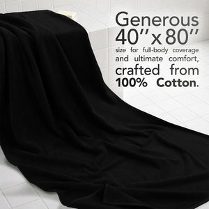 40x80 Inch Premium Bath Sheet OVERSIZED 100% Ring Spun Cotton, Luxury, Maximum Softness, Extra Large Bath Towel