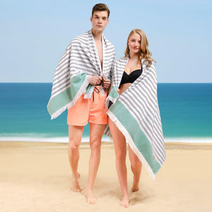 Mediterranean 100% Cotton Turkish Peshtemals, 35" x 60",  Modern & Traditional Turkish Bath Towels