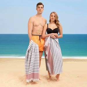 Mediterranean 100% Cotton Turkish Peshtemals, 35" x 60",  Modern & Traditional Turkish Bath Towels